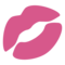 Kiss Mark emoji on Google